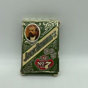 Vtg Jack Daniel's old no 7 playing cards Complete package wear